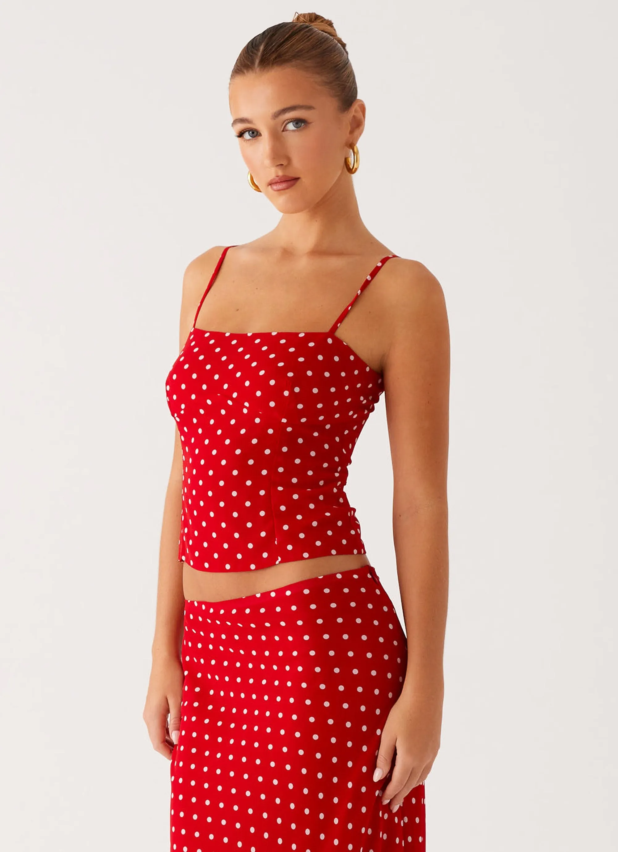 Bendita Top - Red Polka Dot sold by Peppermayo product image thumbnail 3