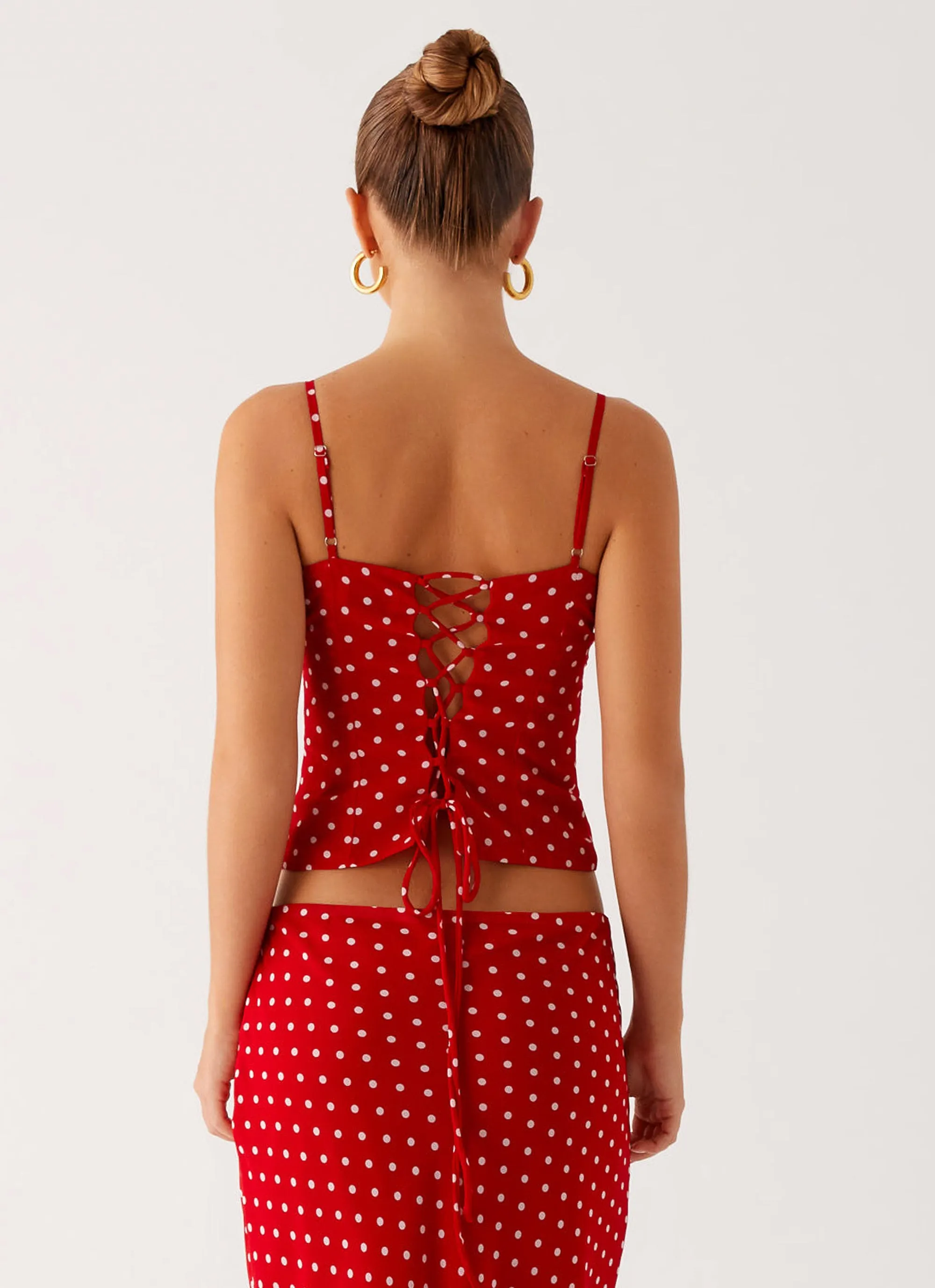Bendita Top - Red Polka Dot sold by Peppermayo product image thumbnail 4