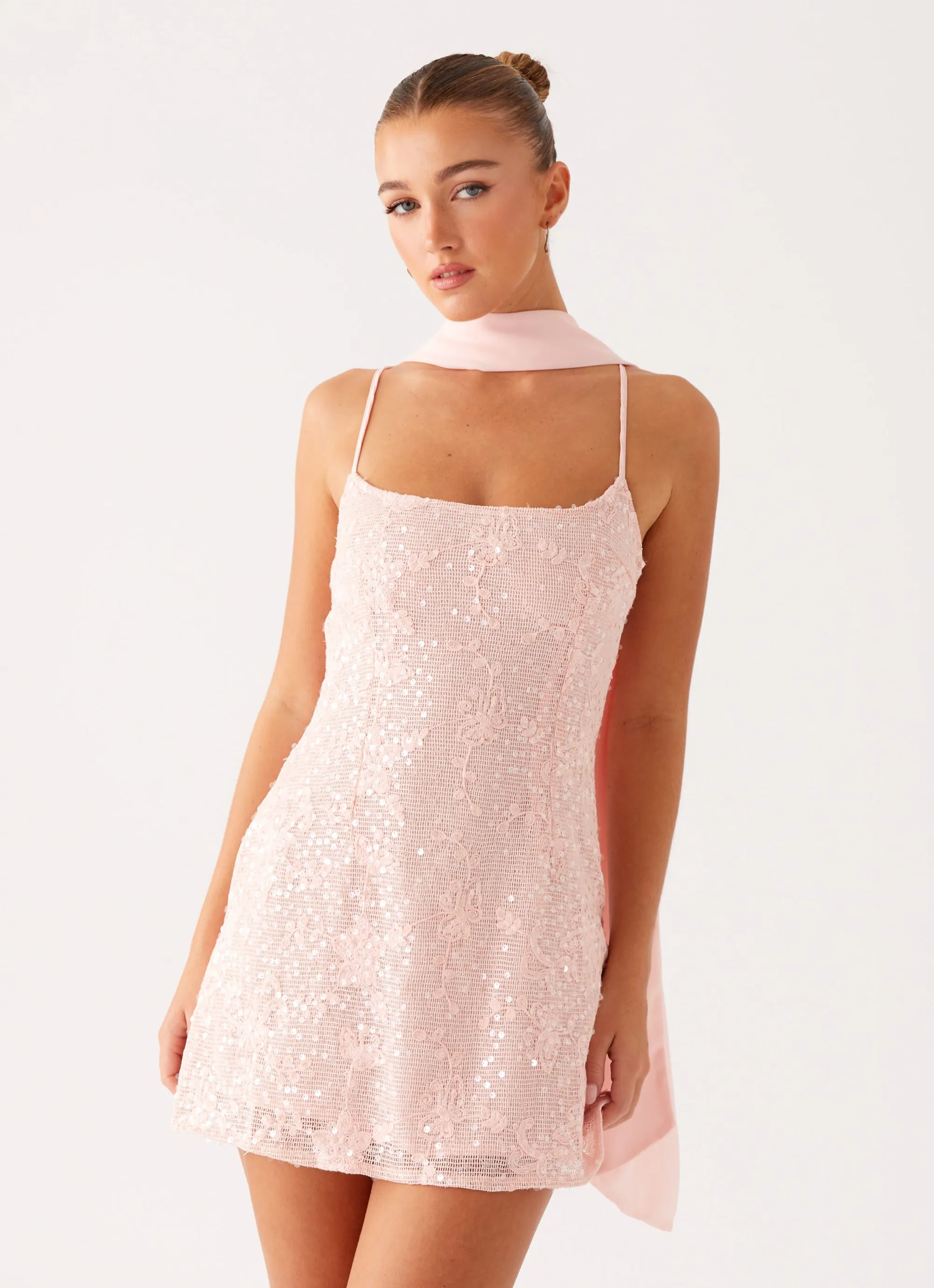 Vision Sequin Mini Dress - Pink sold by Peppermayo product image thumbnail 2