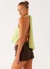 Paradisa Top - Green sold by Peppermayo