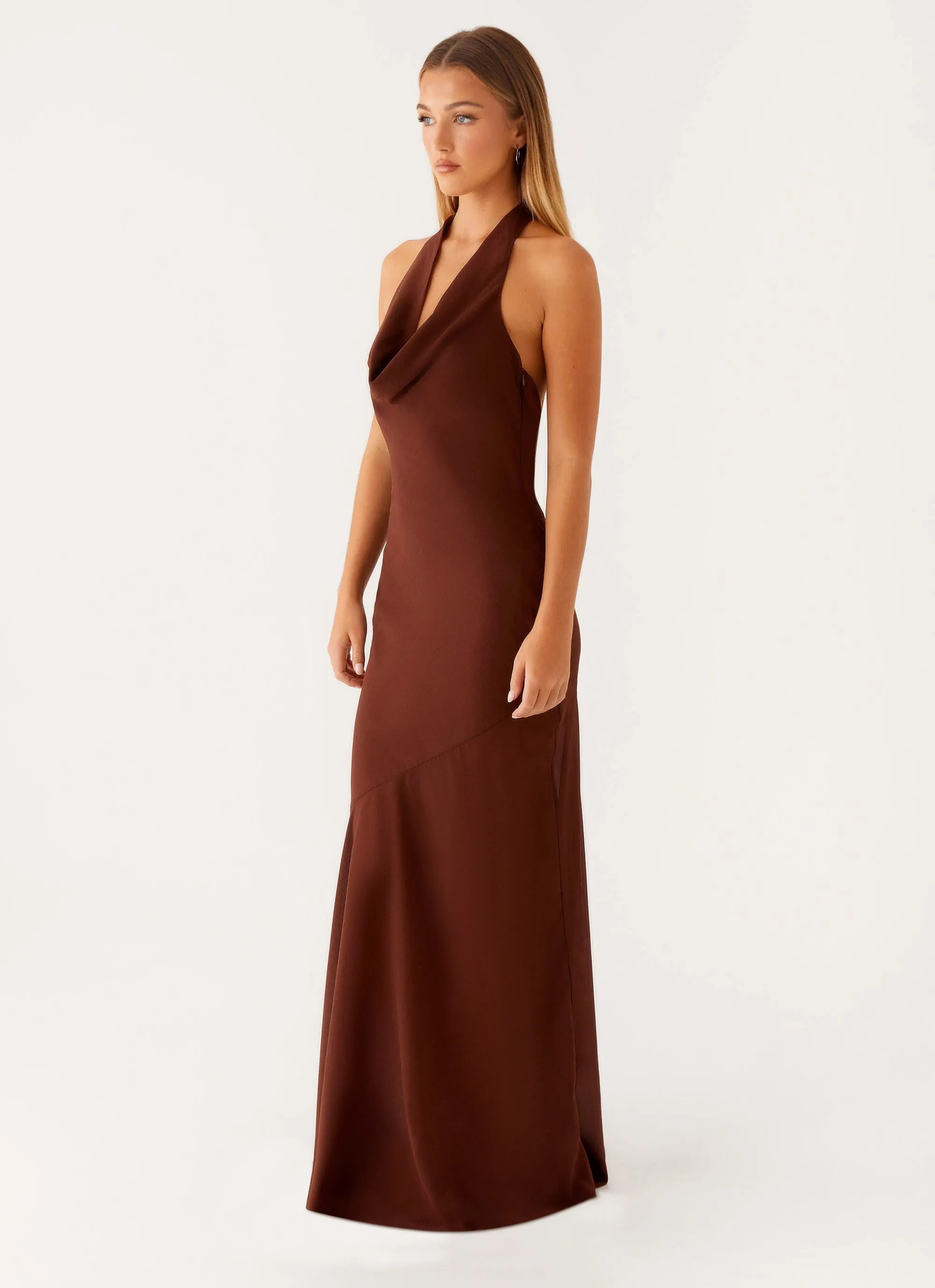 Sullivan Maxi Dress - Chocolate sold by Peppermayo product image thumbnail 4