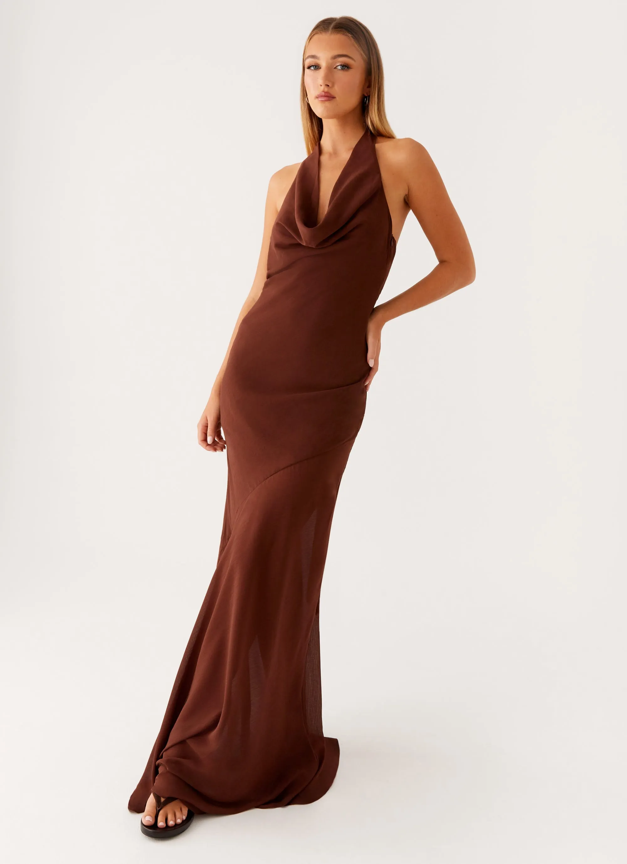 Sullivan Maxi Dress - Chocolate sold by Peppermayo product image thumbnail 5