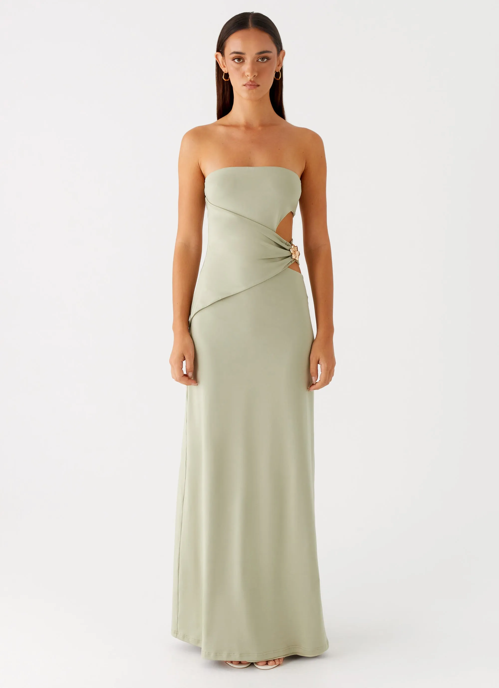 Anetta Maxi Dress - Sage sold by Peppermayo