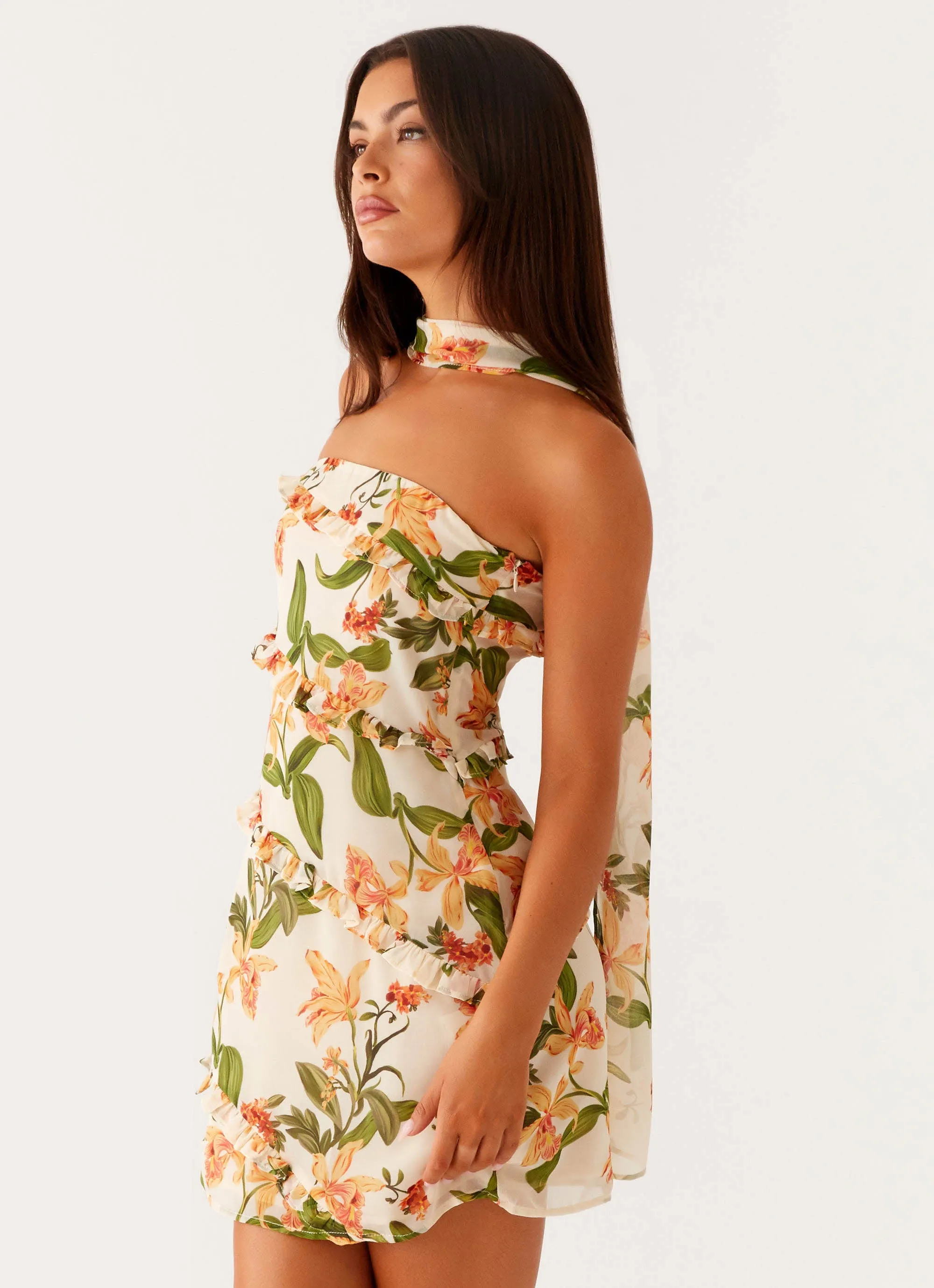Edwina Strapless Mini Dress - Floral Print sold by Peppermayo product image thumbnail 3