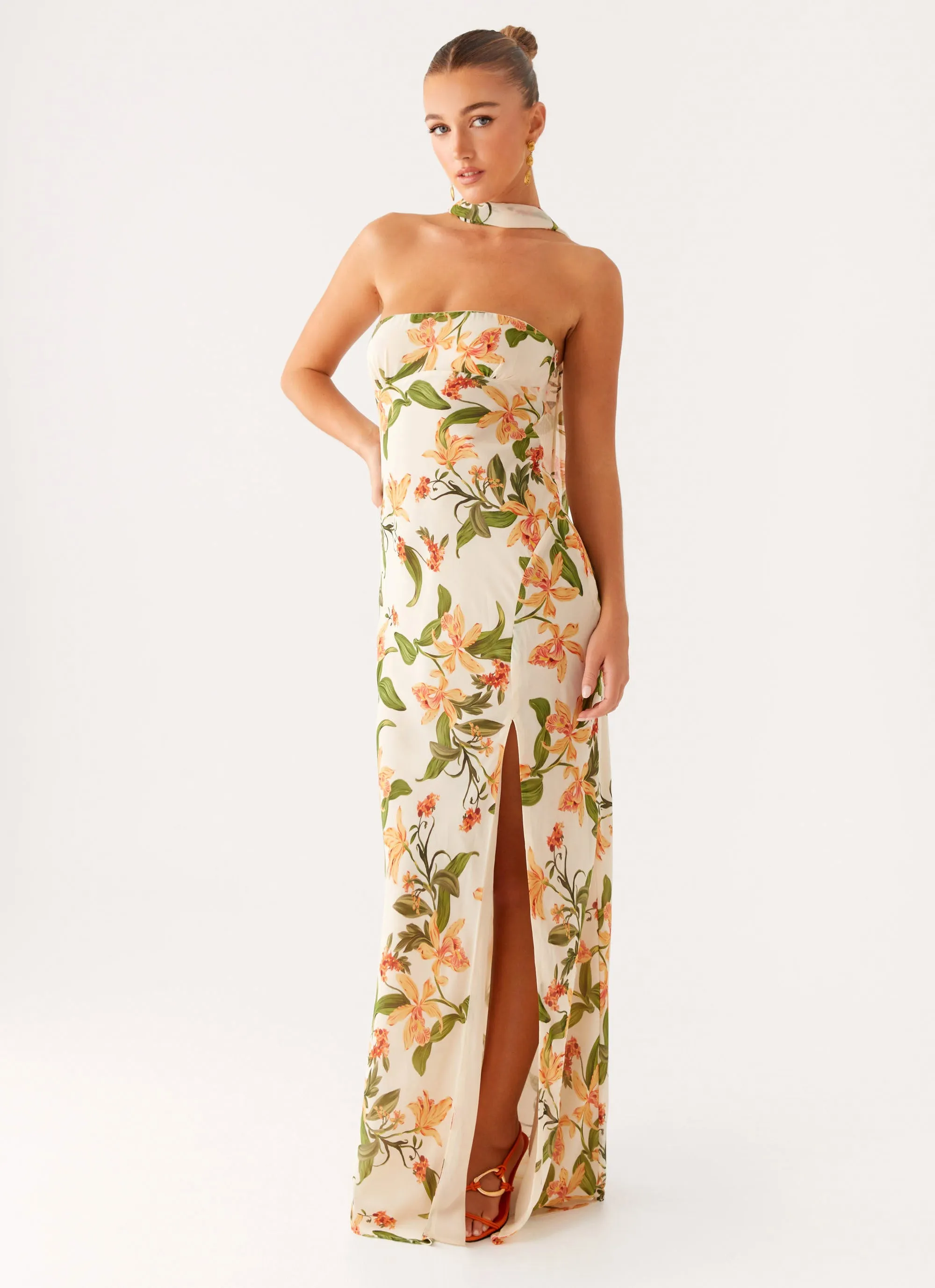 Gali Strapless Maxi Dress - Floral Print sold by Peppermayo product image thumbnail 5