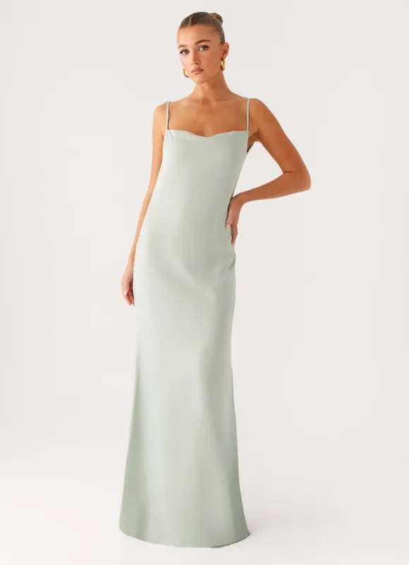 Yves Maxi Dress - Mint sold by Peppermayo