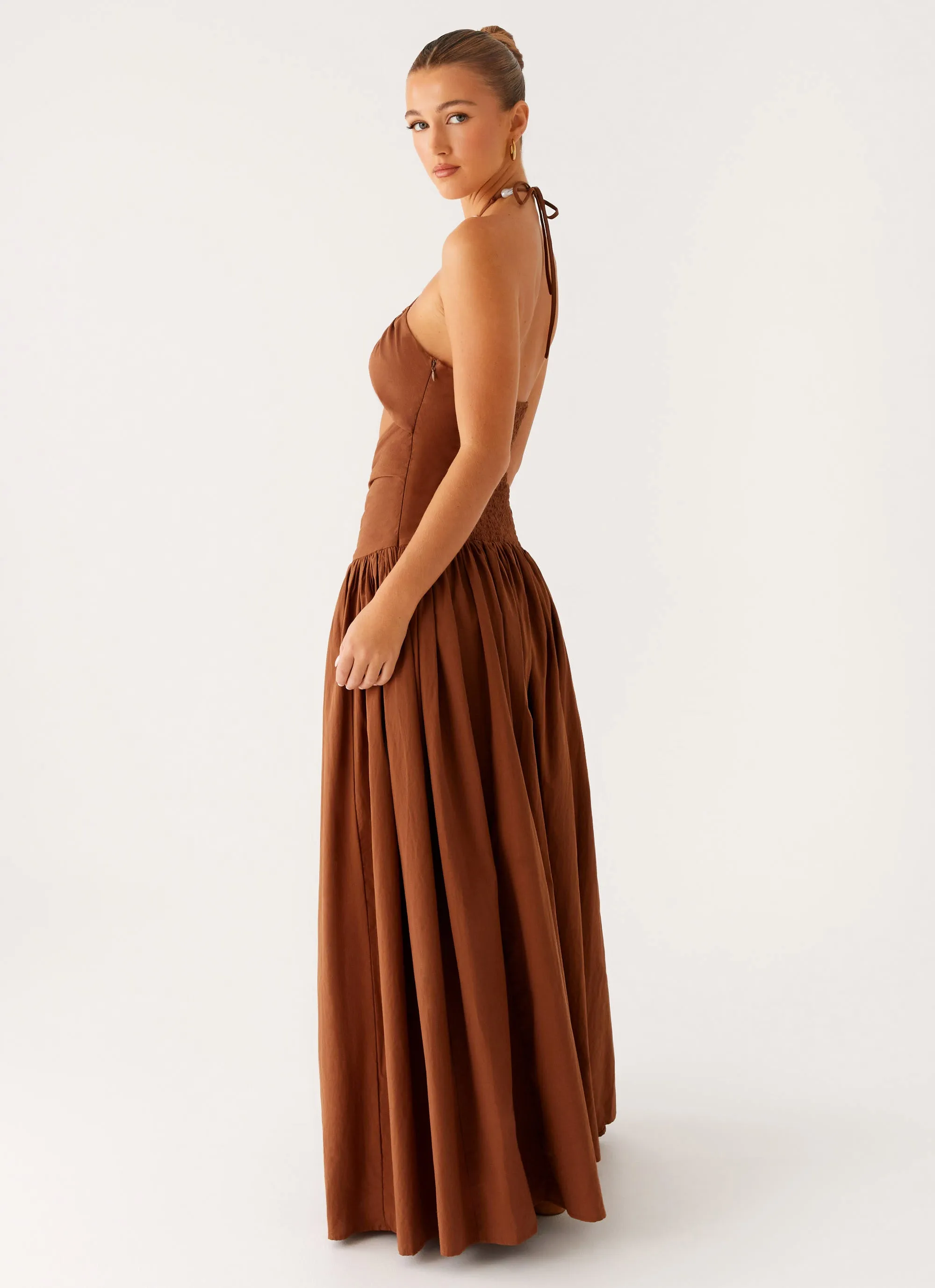 Paltrow Maxi Dress - Chocolate sold by Peppermayo product image thumbnail 3