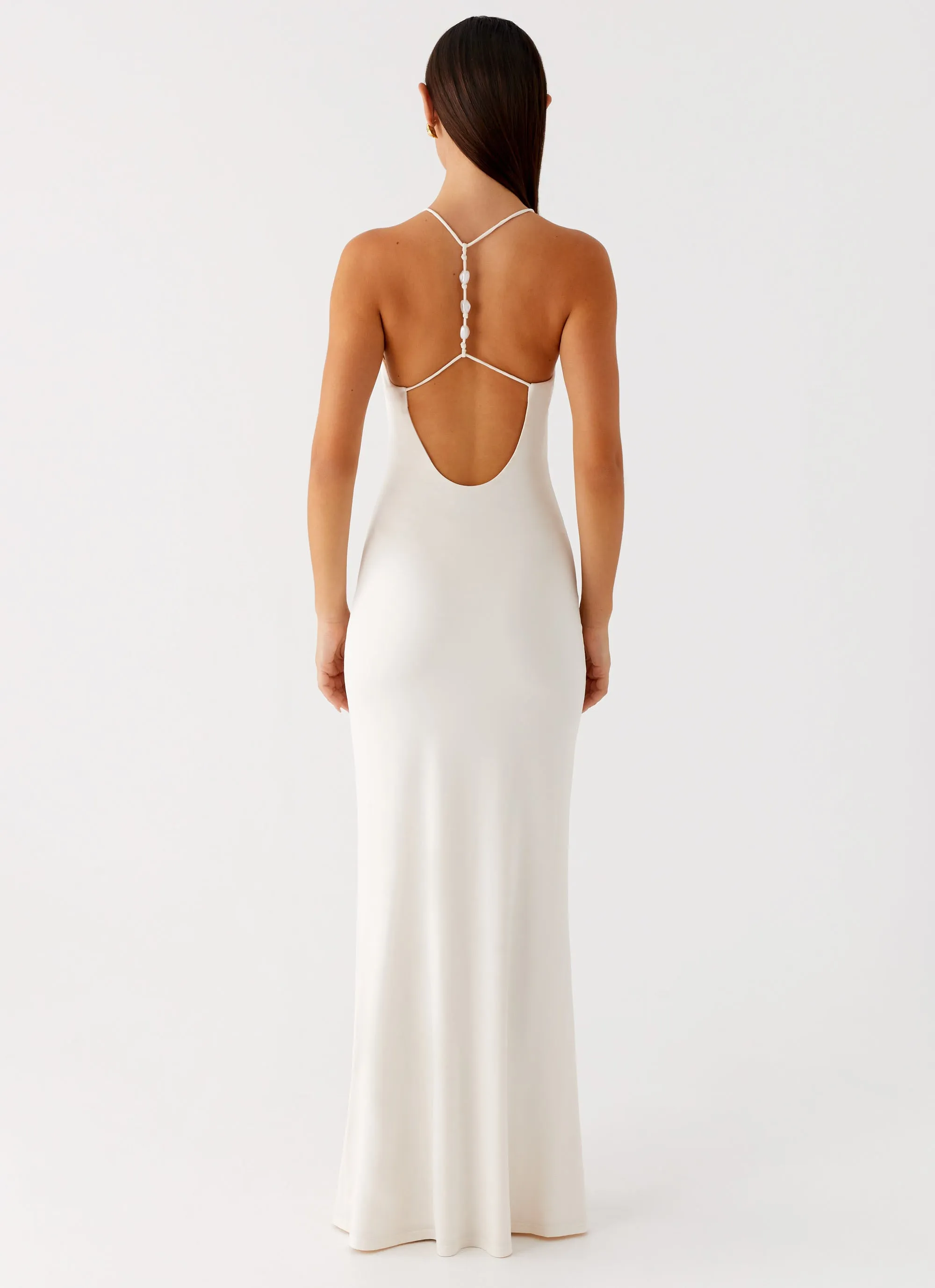 Raffa Pearl Maxi Dress - Ivory sold by Peppermayo product image thumbnail 3