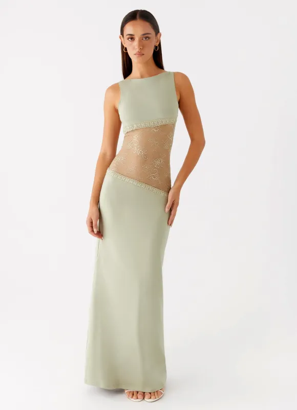 Lucinda Maxi Dress - Sage sold by Peppermayo