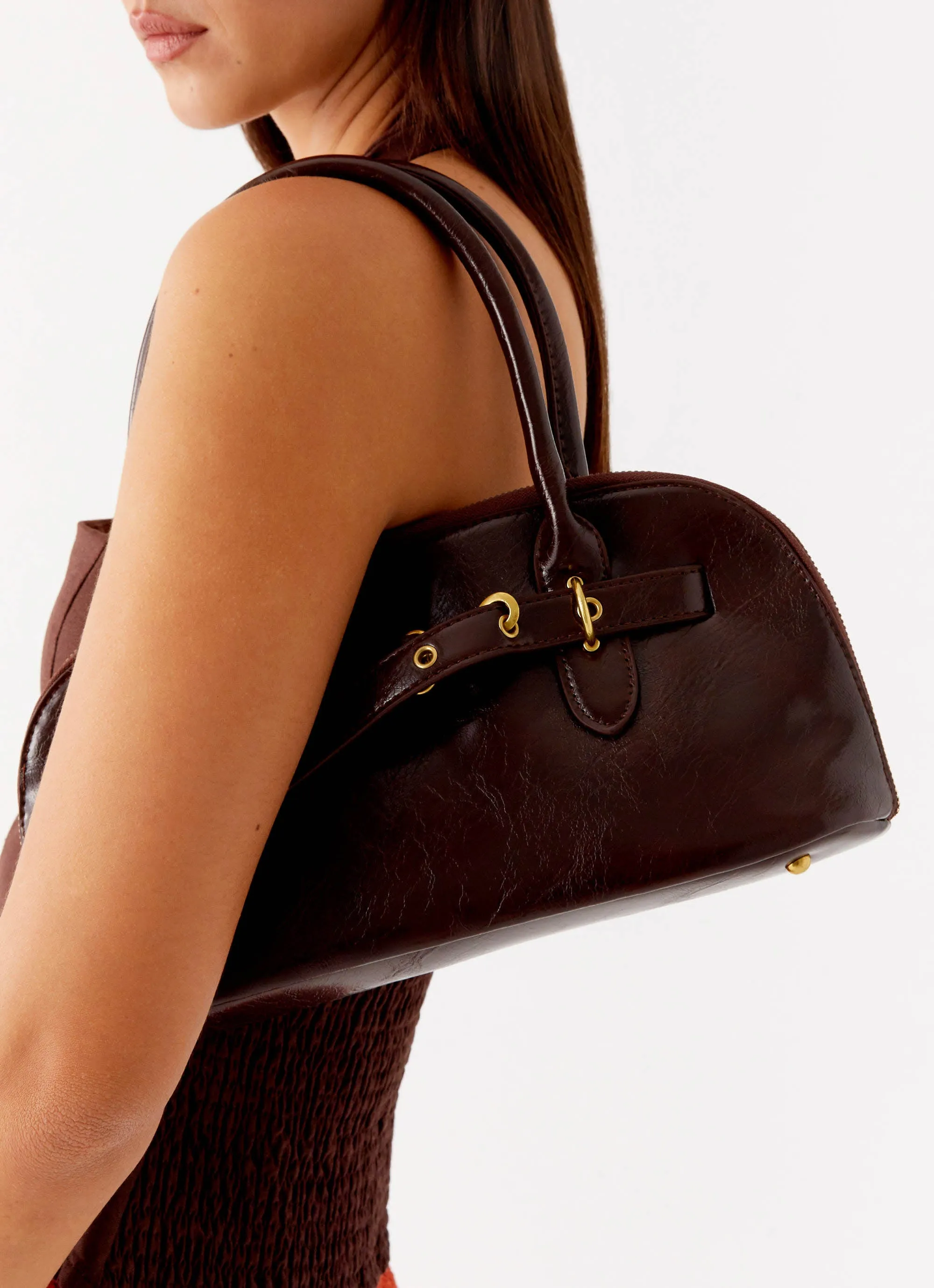 Agency Shoulder Bag - Chocolate sold by Peppermayo product image thumbnail 4