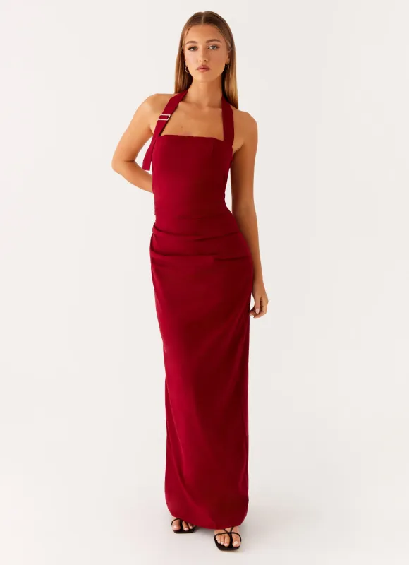 Rumour Has it Maxi Dress - Red sold by Peppermayo