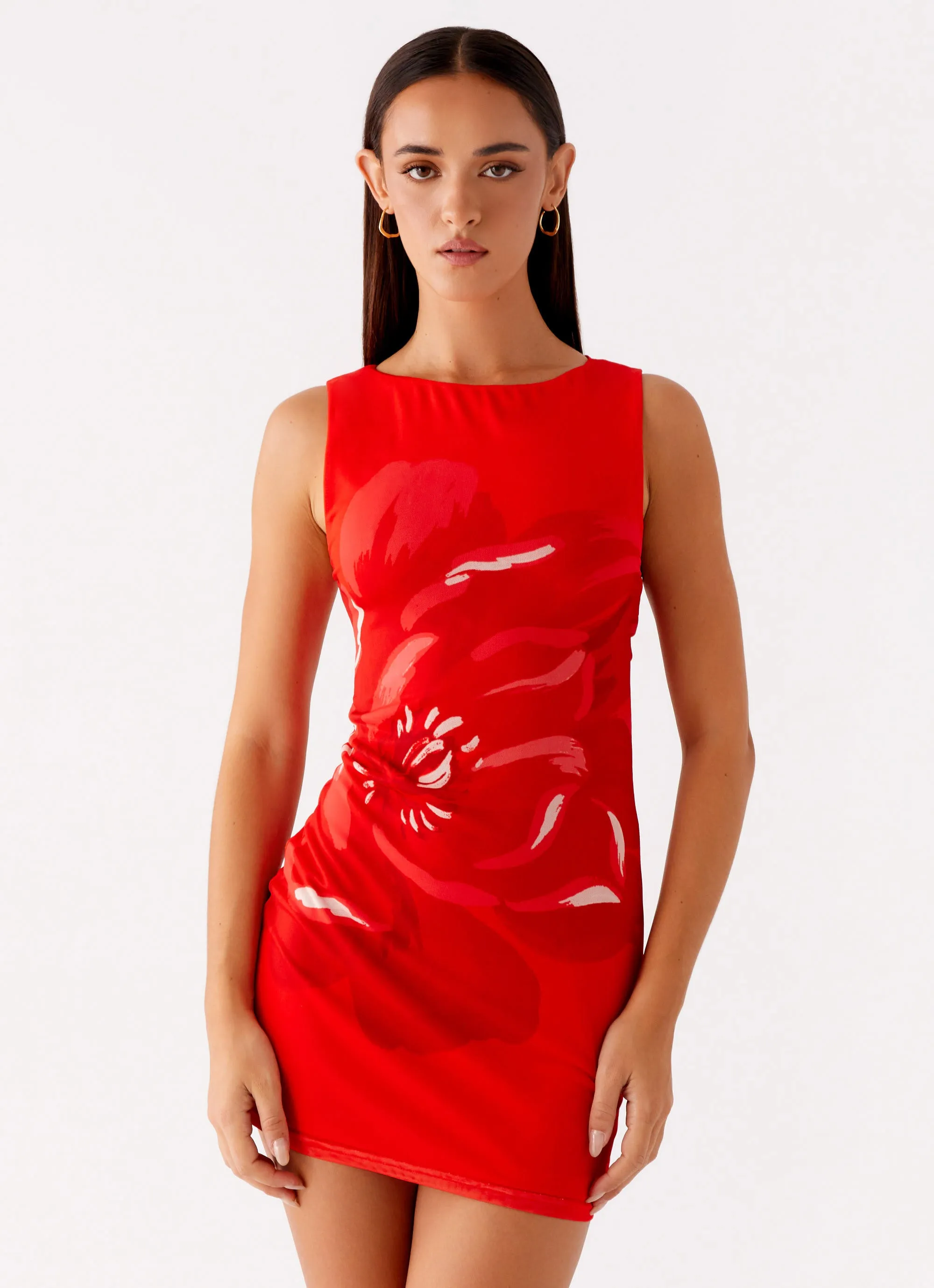 Happy Hour Mini Dress - Red sold by Peppermayo