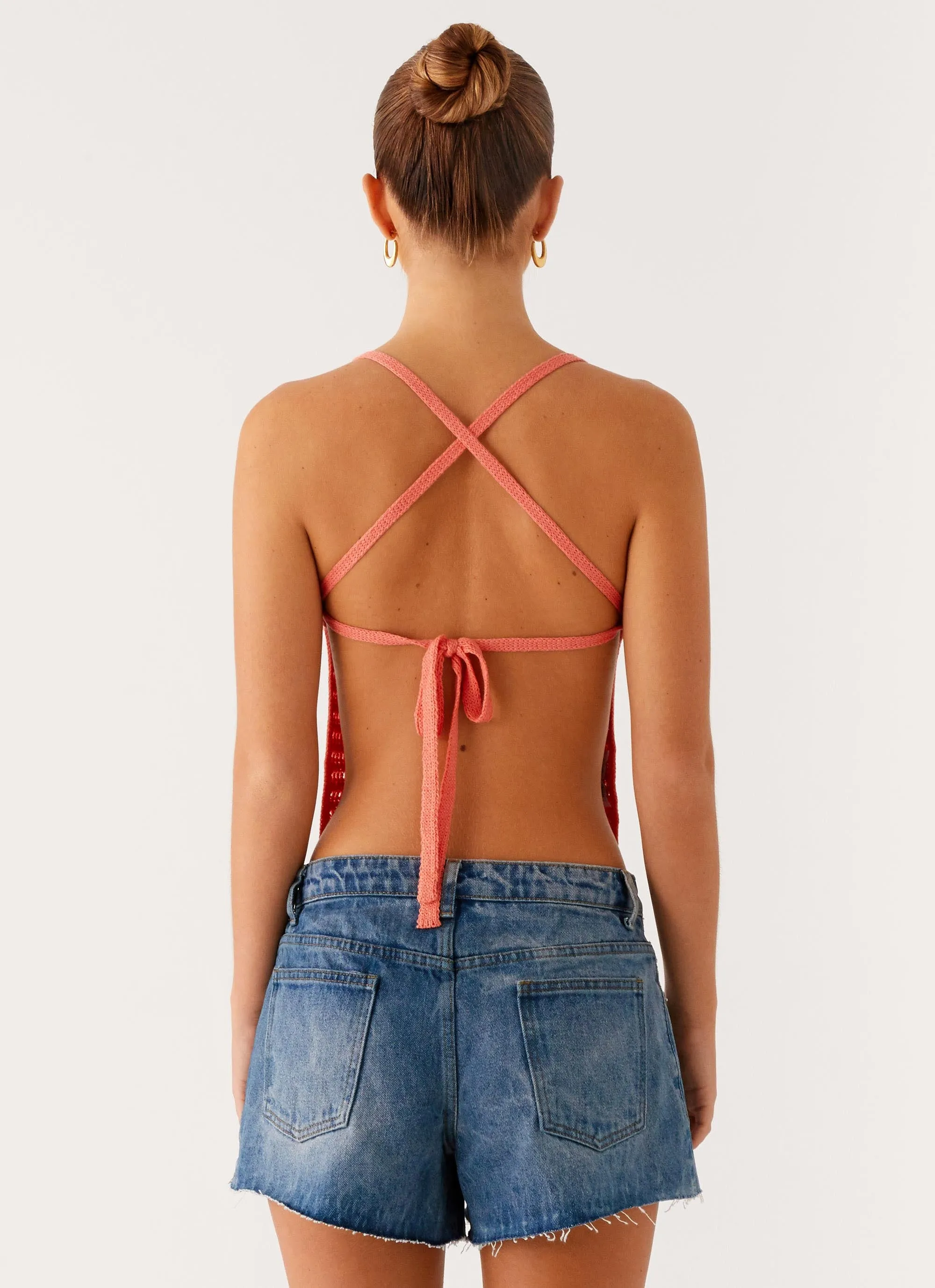 Kia Cross Back Top - Coral sold by Peppermayo product image thumbnail 4