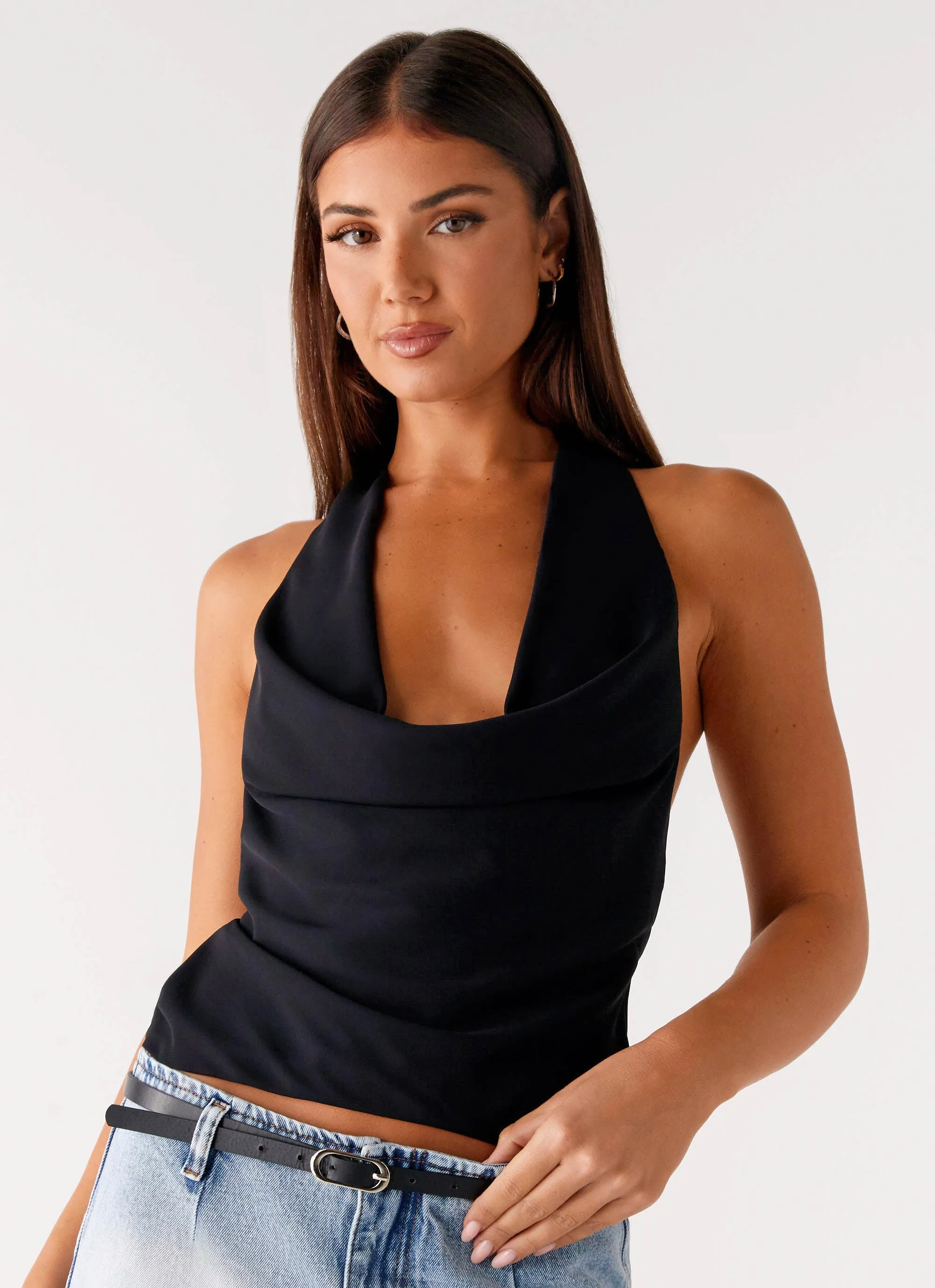 Charli Cowl Top - Black sold by Peppermayo product image thumbnail 4
