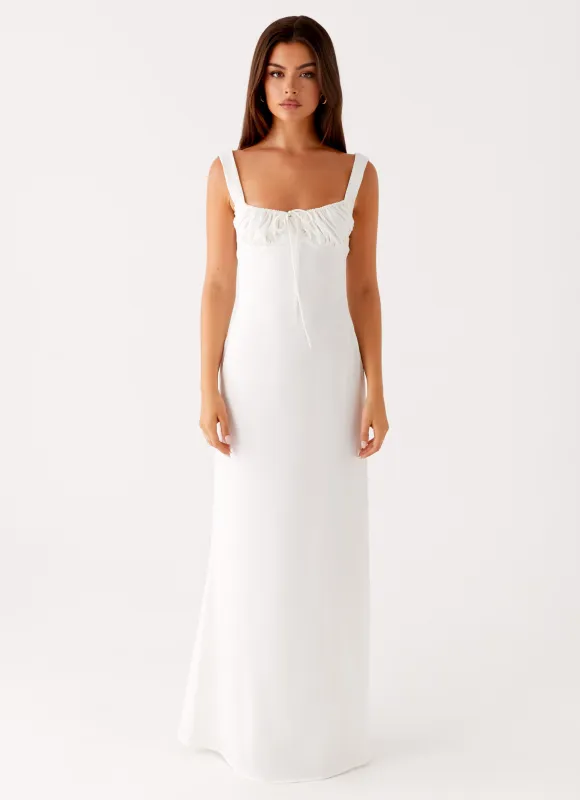 Shyla Maxi Dress - Ivory sold by Peppermayo
