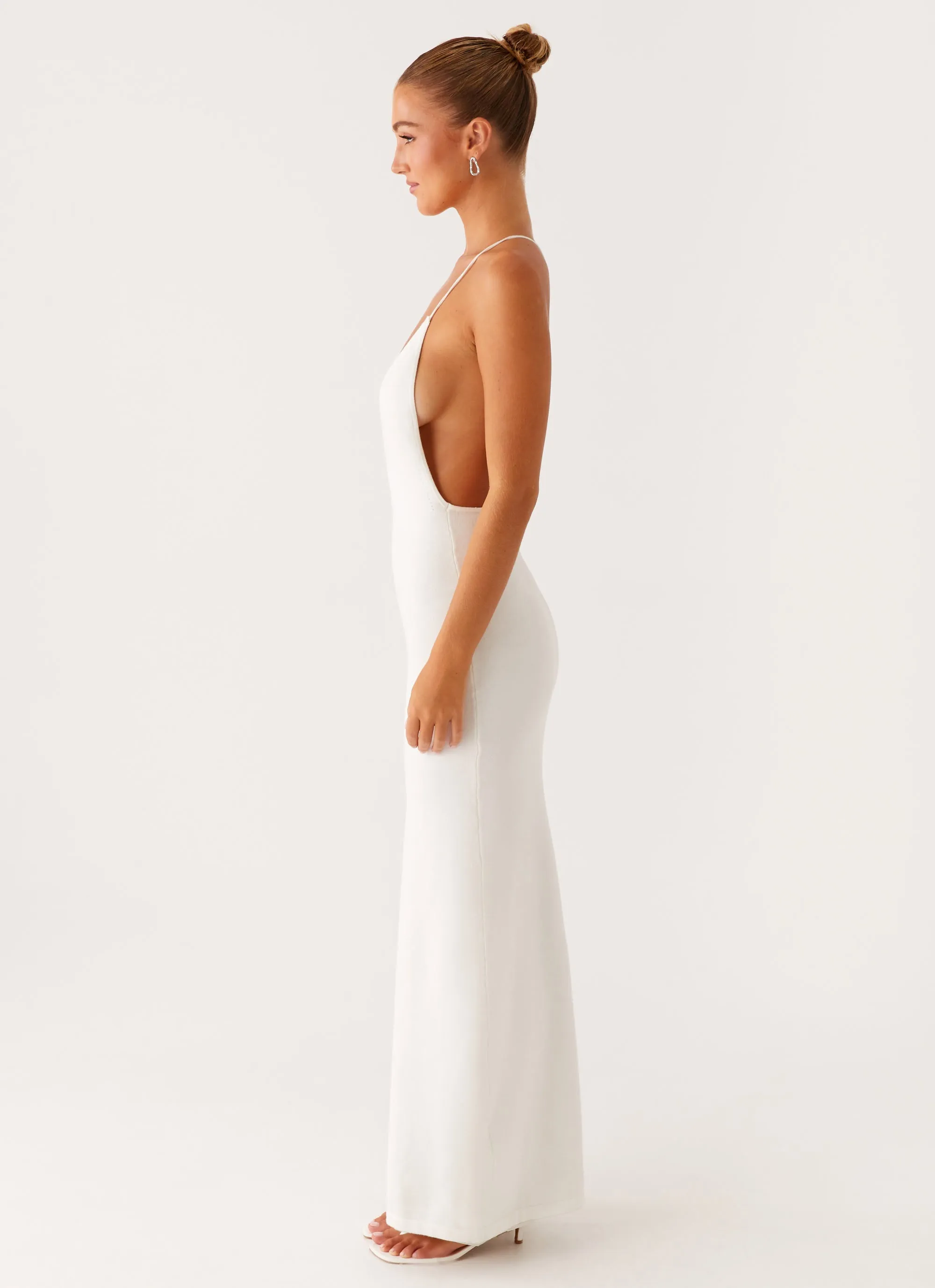 Yalina Knit Maxi Dress - Ivory sold by Peppermayo product image thumbnail 3