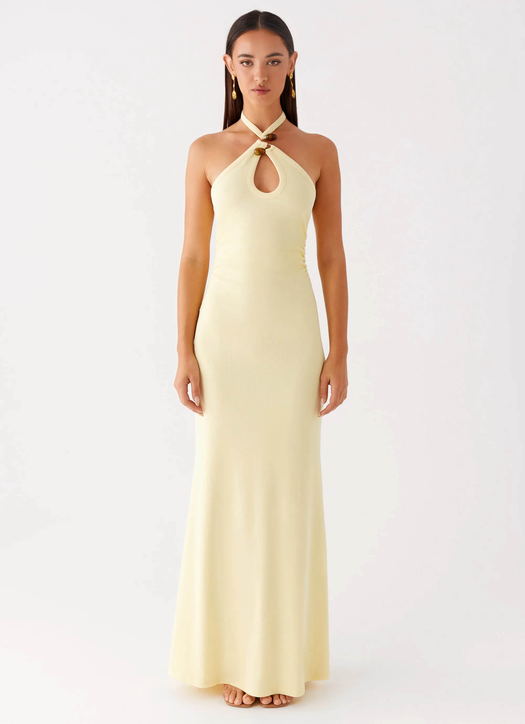 Instant Attraction Maxi Dress - Yellow sold by Peppermayo