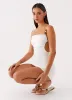 Marlon Mini Dress - White sold by Peppermayo