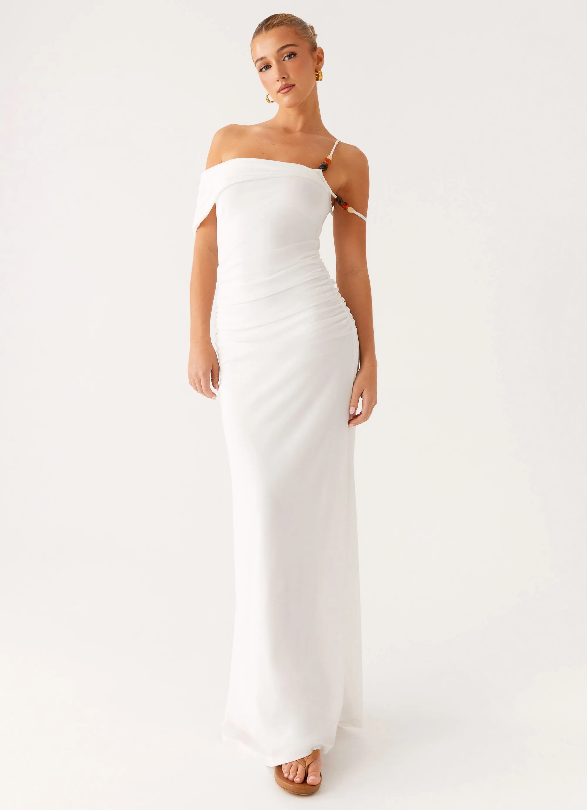 Conquer Maxi Dress - Off White sold by Peppermayo product image thumbnail 5