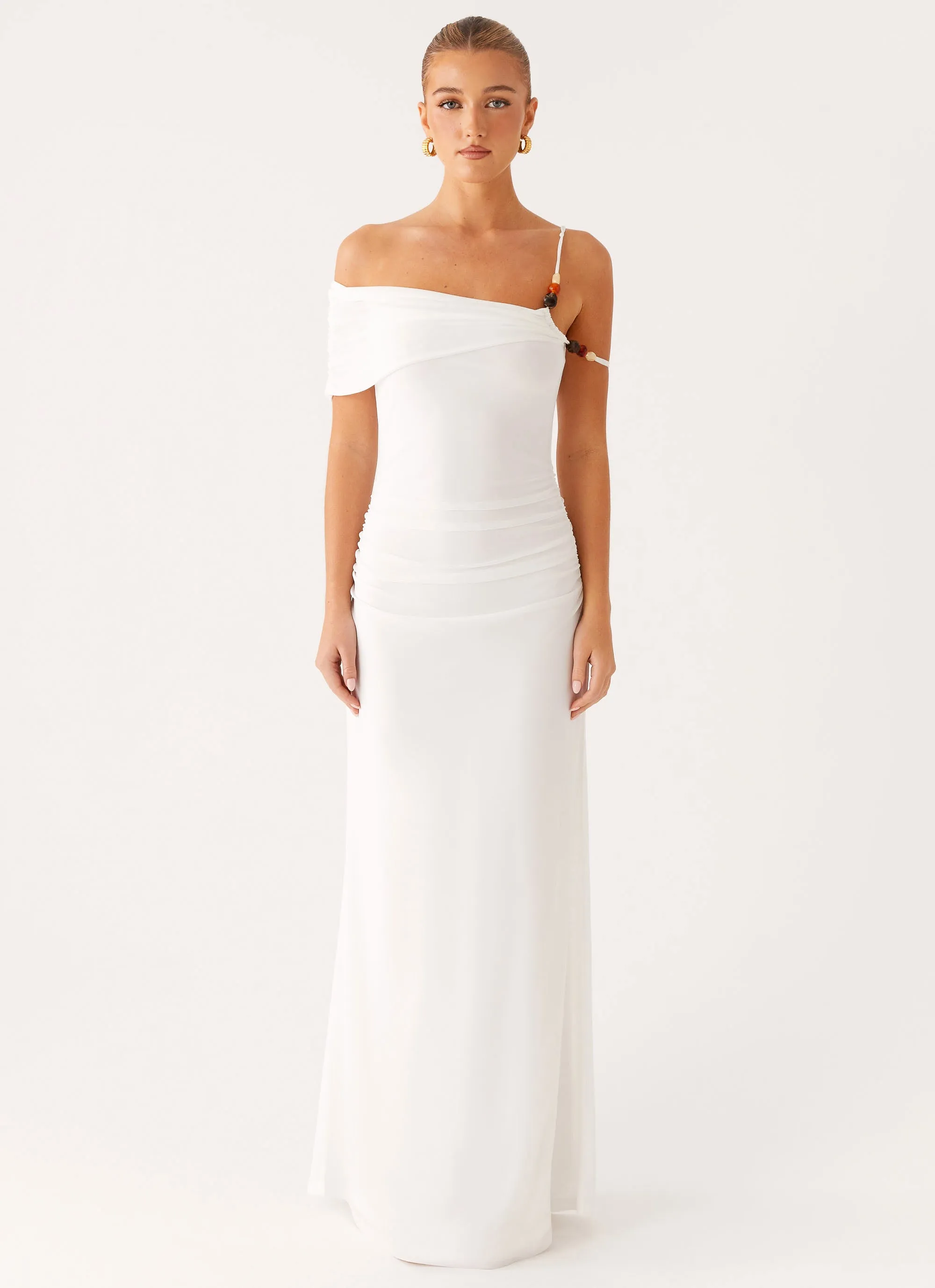 Conquer Maxi Dress - Off White sold by Peppermayo