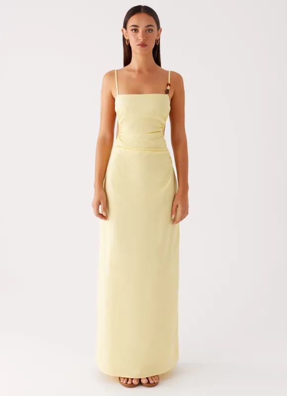 Selah Maxi Dress - Yellow sold by Peppermayo