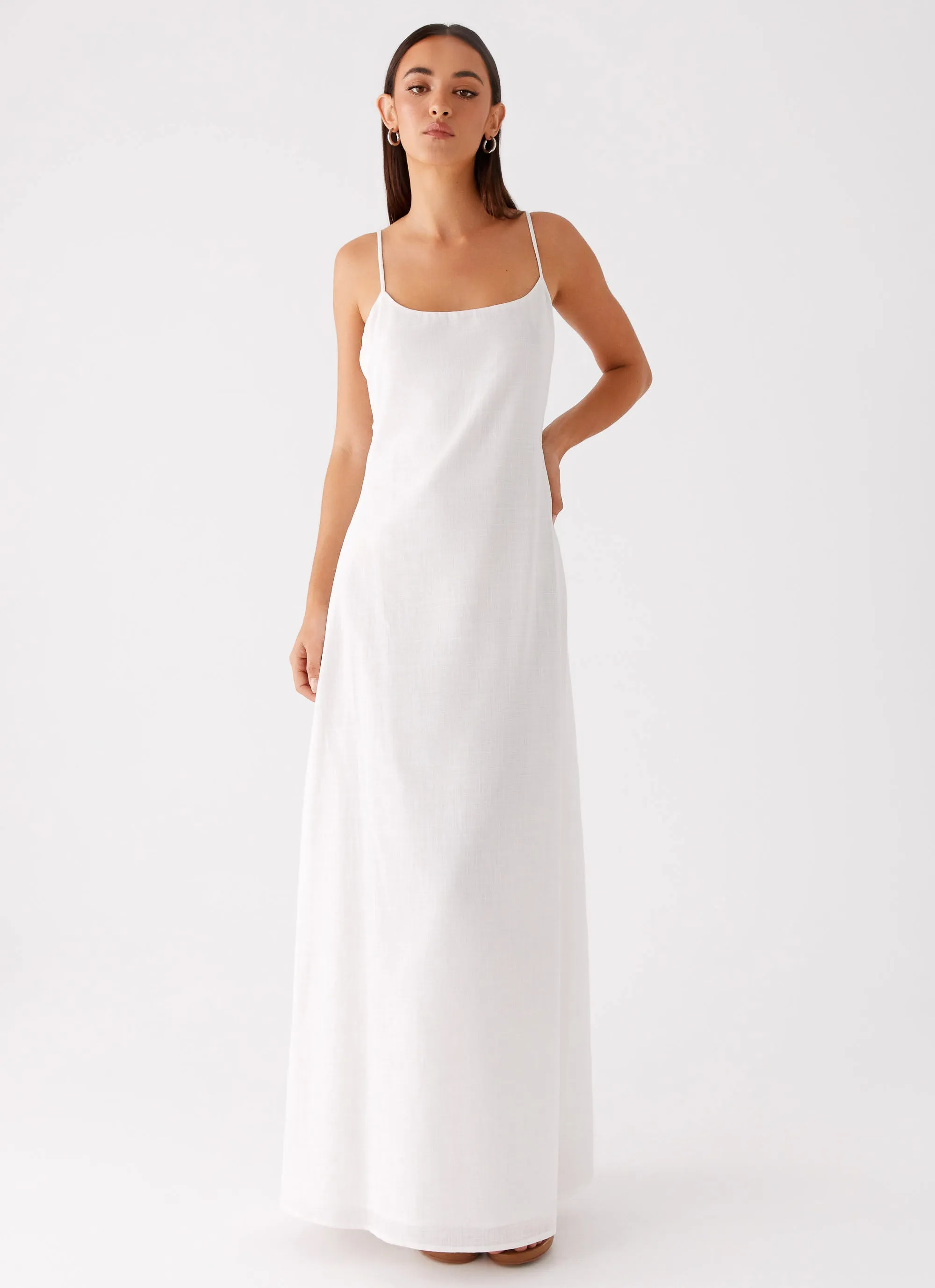 Madeleine Scoop Neck Maxi Dress - Off White sold by Peppermayo product image thumbnail 5