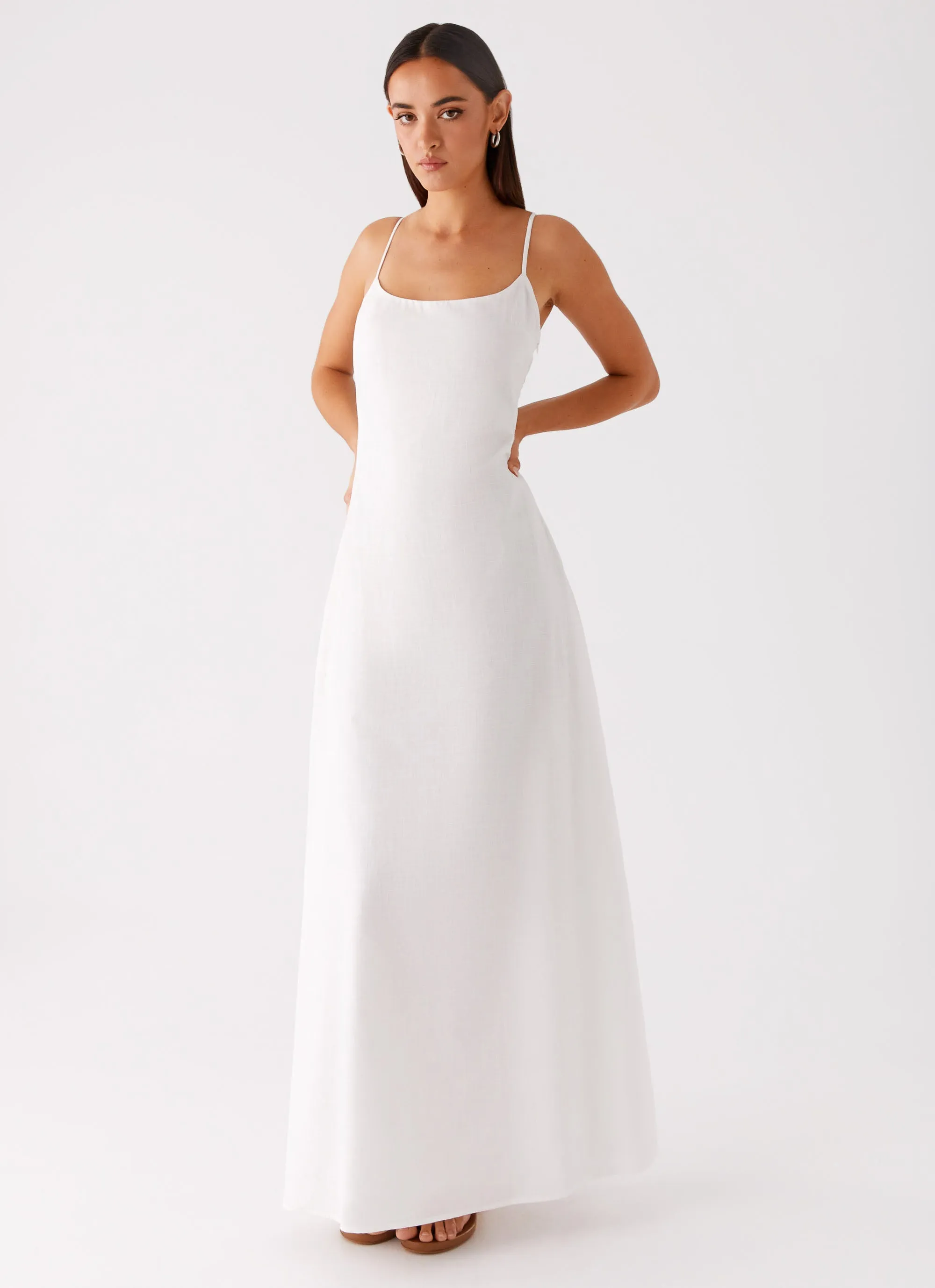 Madeleine Scoop Neck Maxi Dress - Off White sold by Peppermayo product image thumbnail 4
