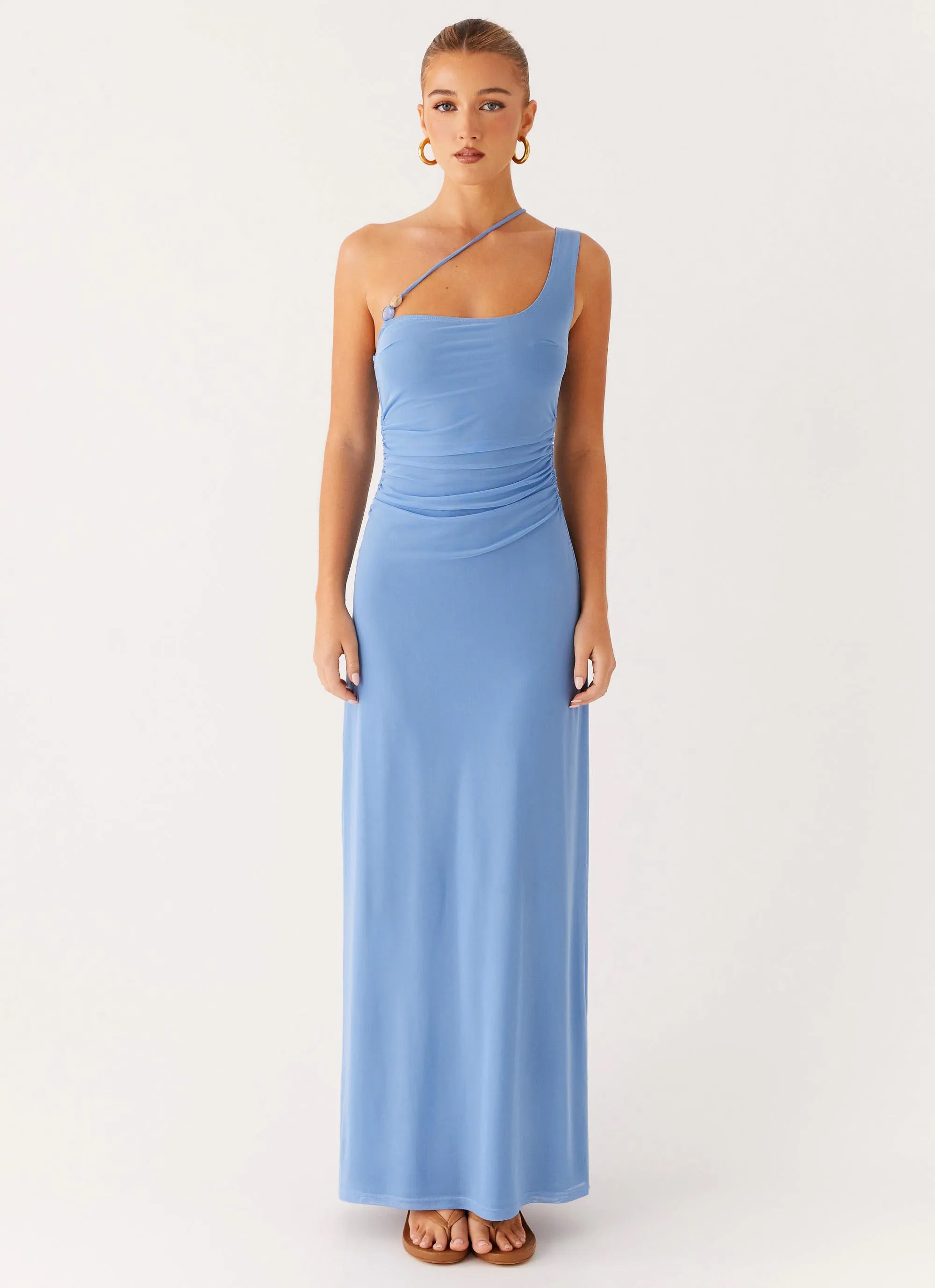 Larisa Maxi Dress - Cornflower Blue sold by Peppermayo