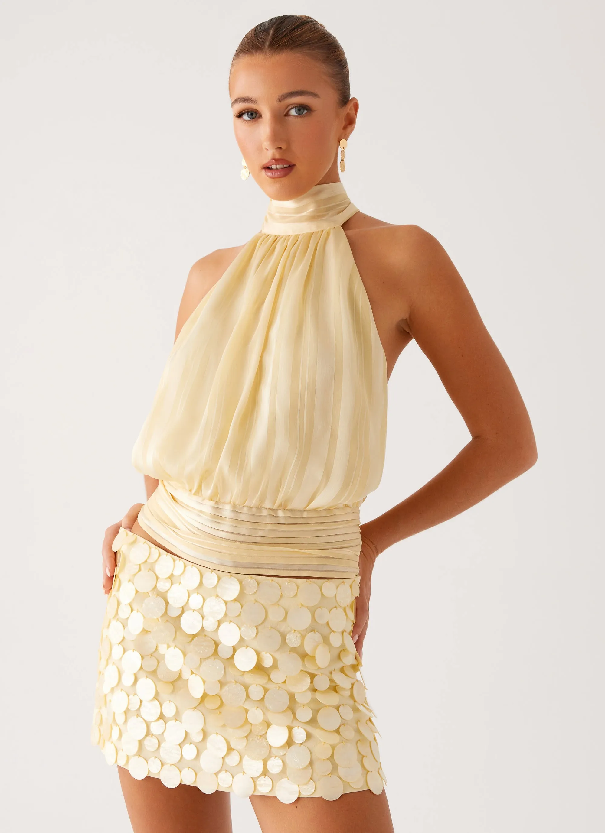 Movie Star Mini Skirt - Yellow sold by Peppermayo product image thumbnail 5