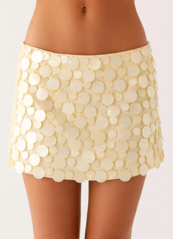 Movie Star Mini Skirt - Yellow sold by Peppermayo
