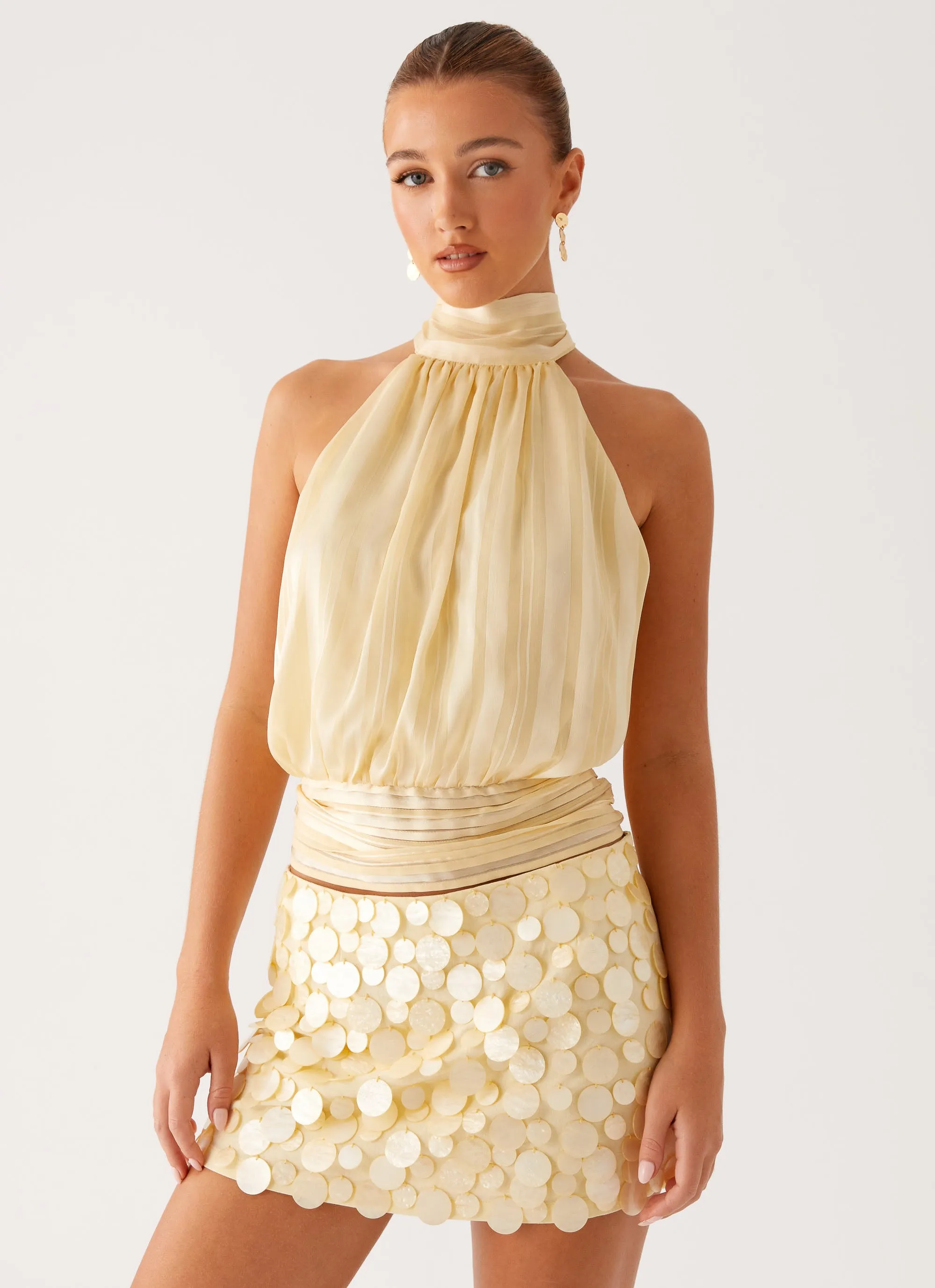 Movie Star Mini Skirt - Yellow sold by Peppermayo product image thumbnail 3