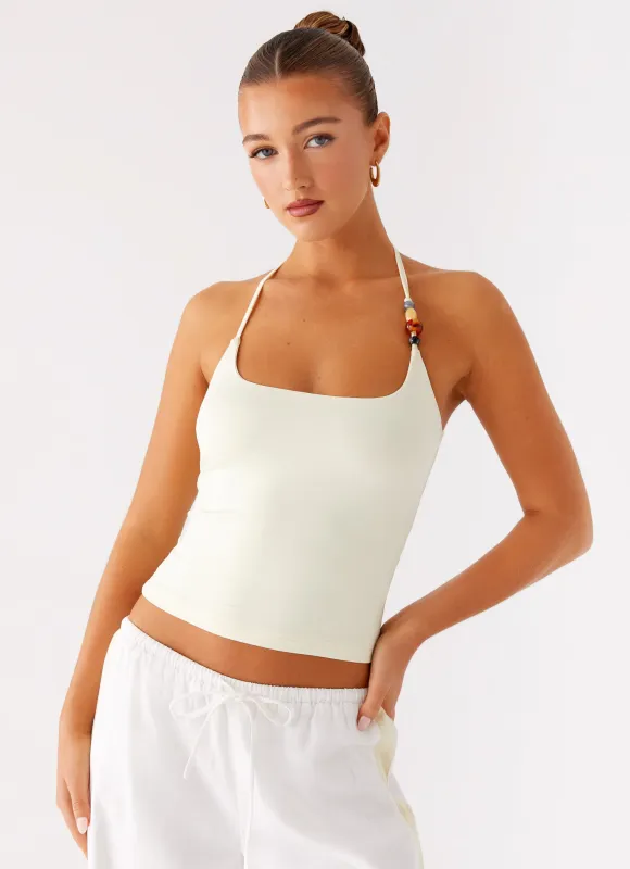 Palm Beach Top - Yellow sold by Peppermayo