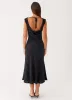 Role Model Maxi Dress - Black Polka Dot sold by Peppermayo