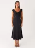 Role Model Maxi Dress - Black Polka Dot sold by Peppermayo