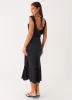 Role Model Maxi Dress - Black Polka Dot sold by Peppermayo