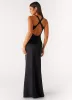 Desi Halterneck Maxi Dress - Black sold by Peppermayo