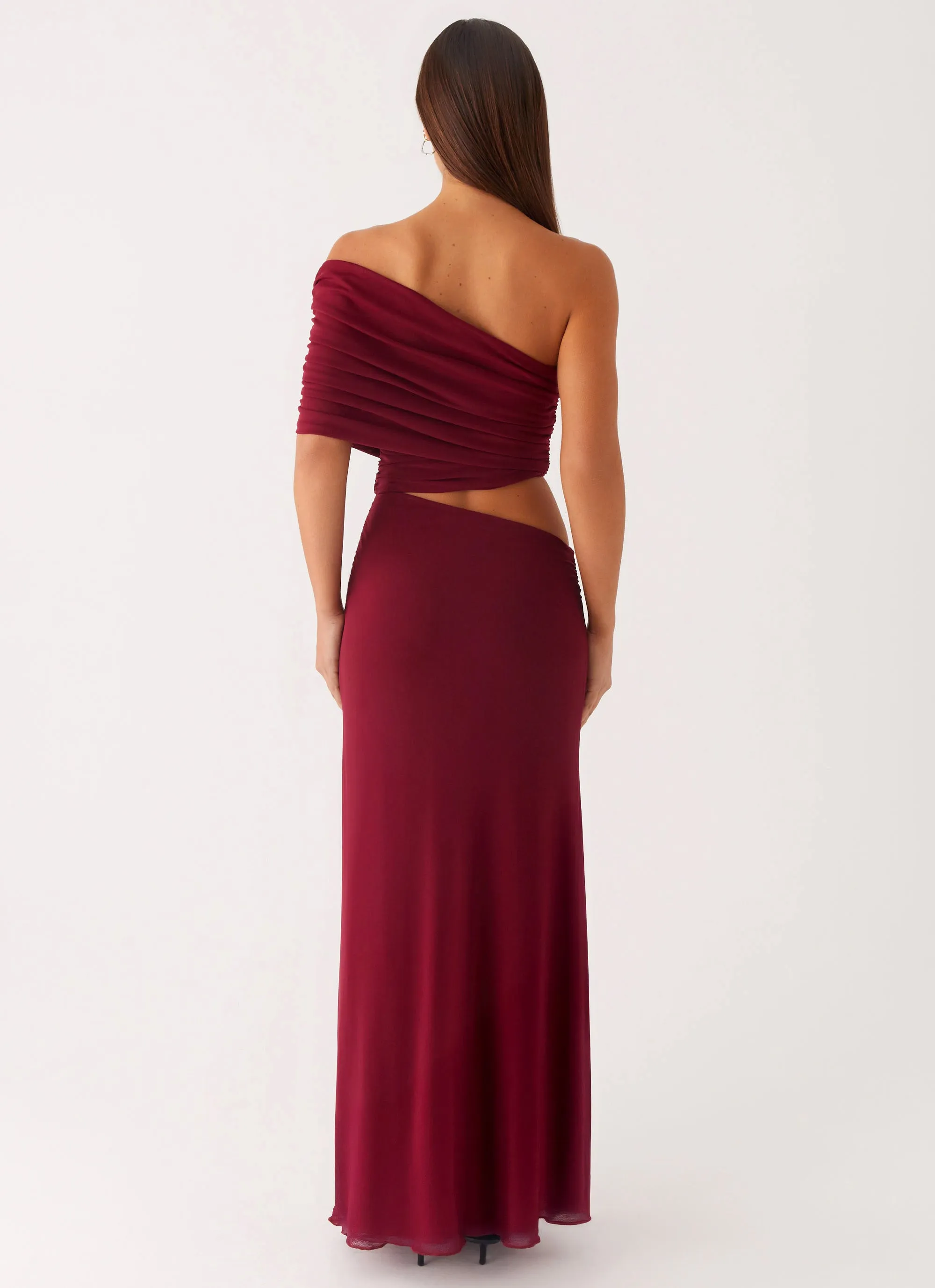 Gillian Maxi Dress - Maroon sold by Peppermayo product image thumbnail 3