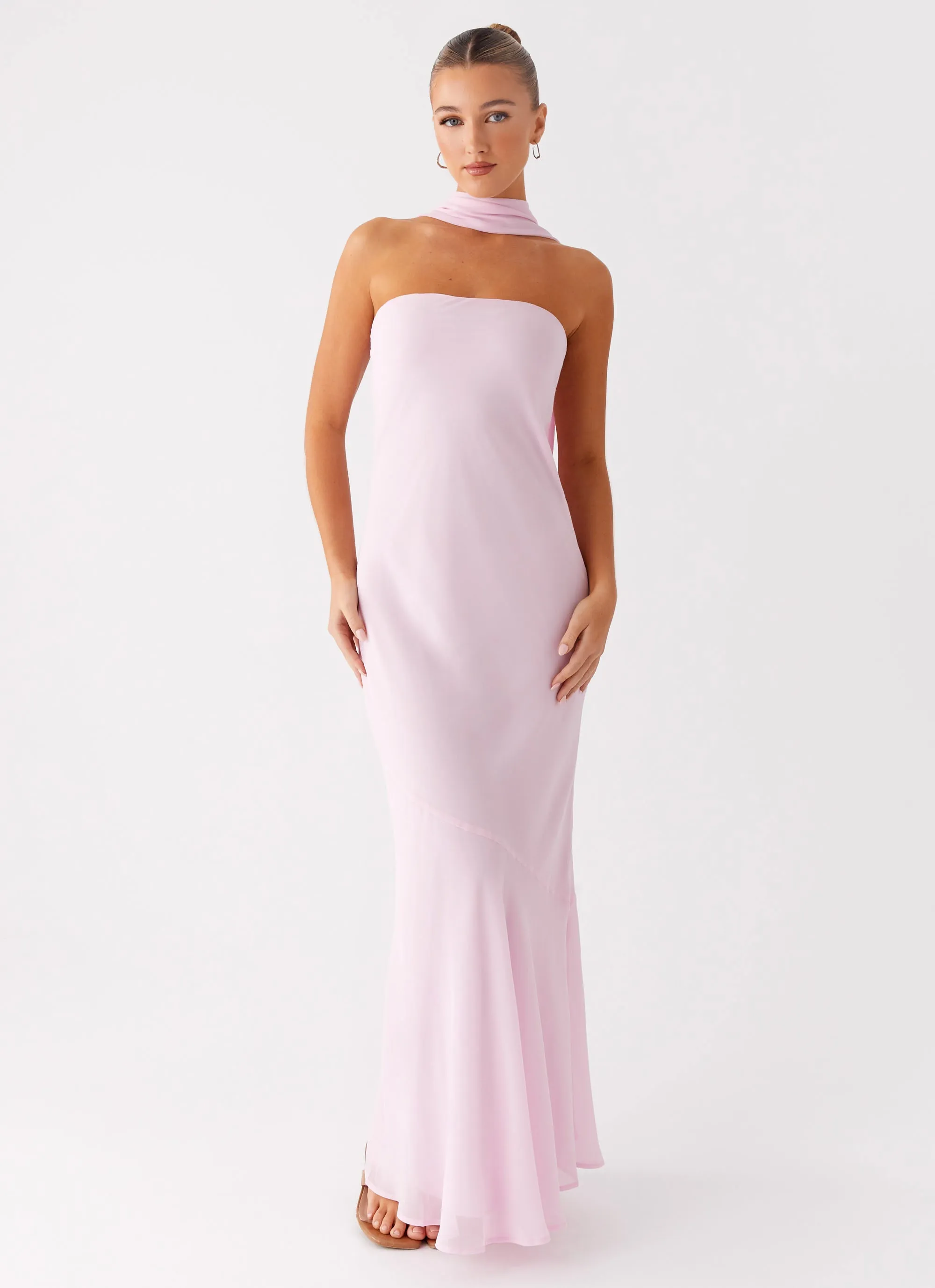 Under The Pagoda Maxi Dress - Pink sold by Peppermayo
