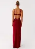 Envy Maxi Dress - Maroon sold by Peppermayo