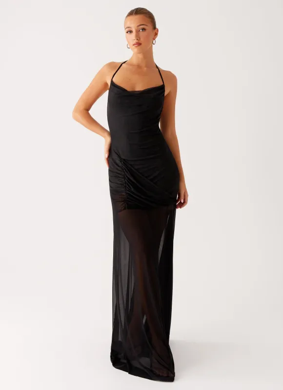 Mckinley Maxi Dress - Black sold by Peppermayo
