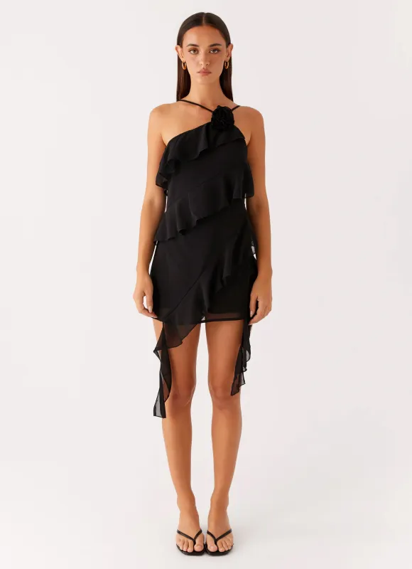 Sita Mini Dress - Black sold by Peppermayo