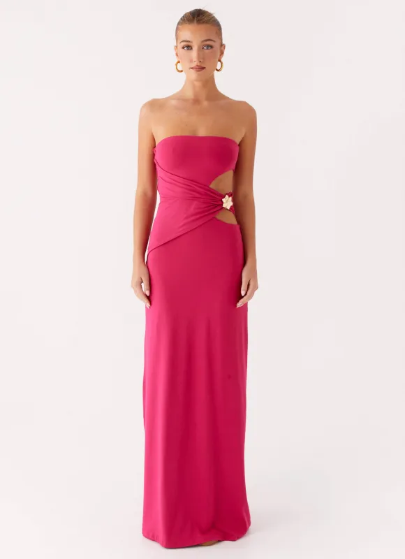 Anetta Maxi Dress - Fuchsia sold by Peppermayo