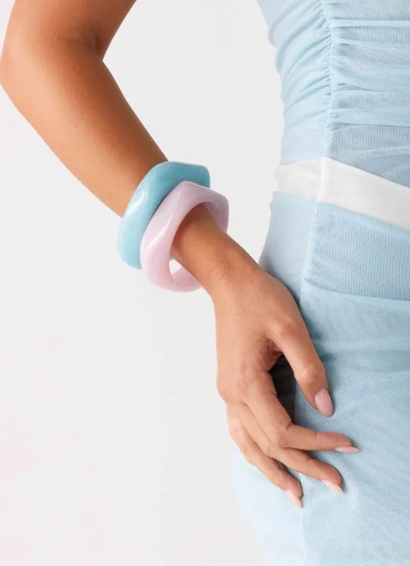 Farrah Bangles - Pastels made by Peppermayo