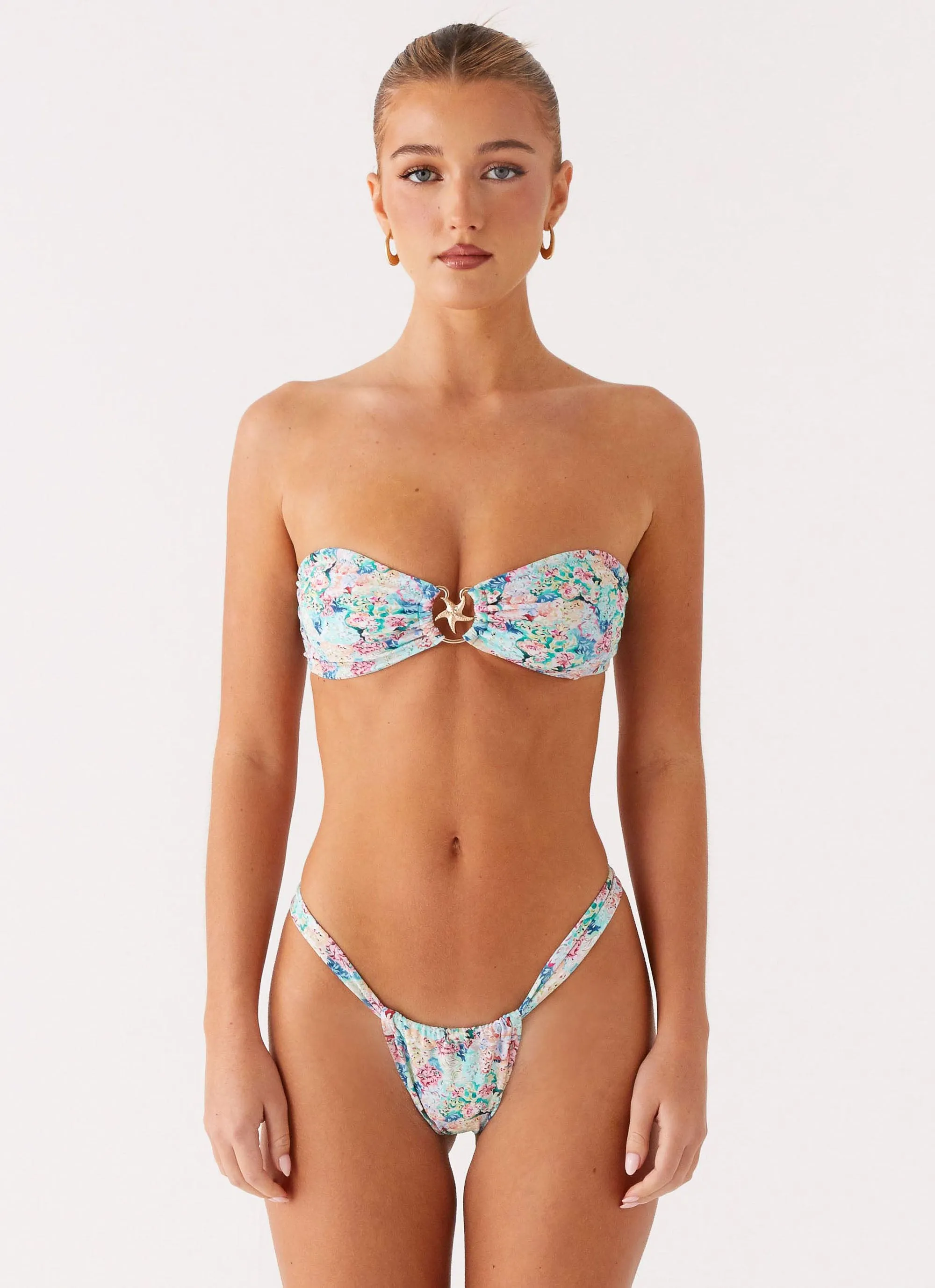 Airlie Scrunch Bikini Bottoms - Santorini Floral sold by Peppermayo
