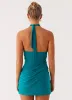 Henrietta Mini Dress - Turquoise sold by Peppermayo