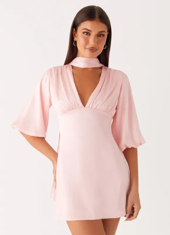 Mary Mini Dress - Pink sold by Peppermayo