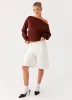Jaelin Asymmetric Top - Chocolate sold by Peppermayo
