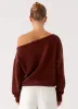 Jaelin Asymmetric Top - Chocolate sold by Peppermayo