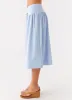Silver Tides Midi Skirt - Blue sold by Peppermayo