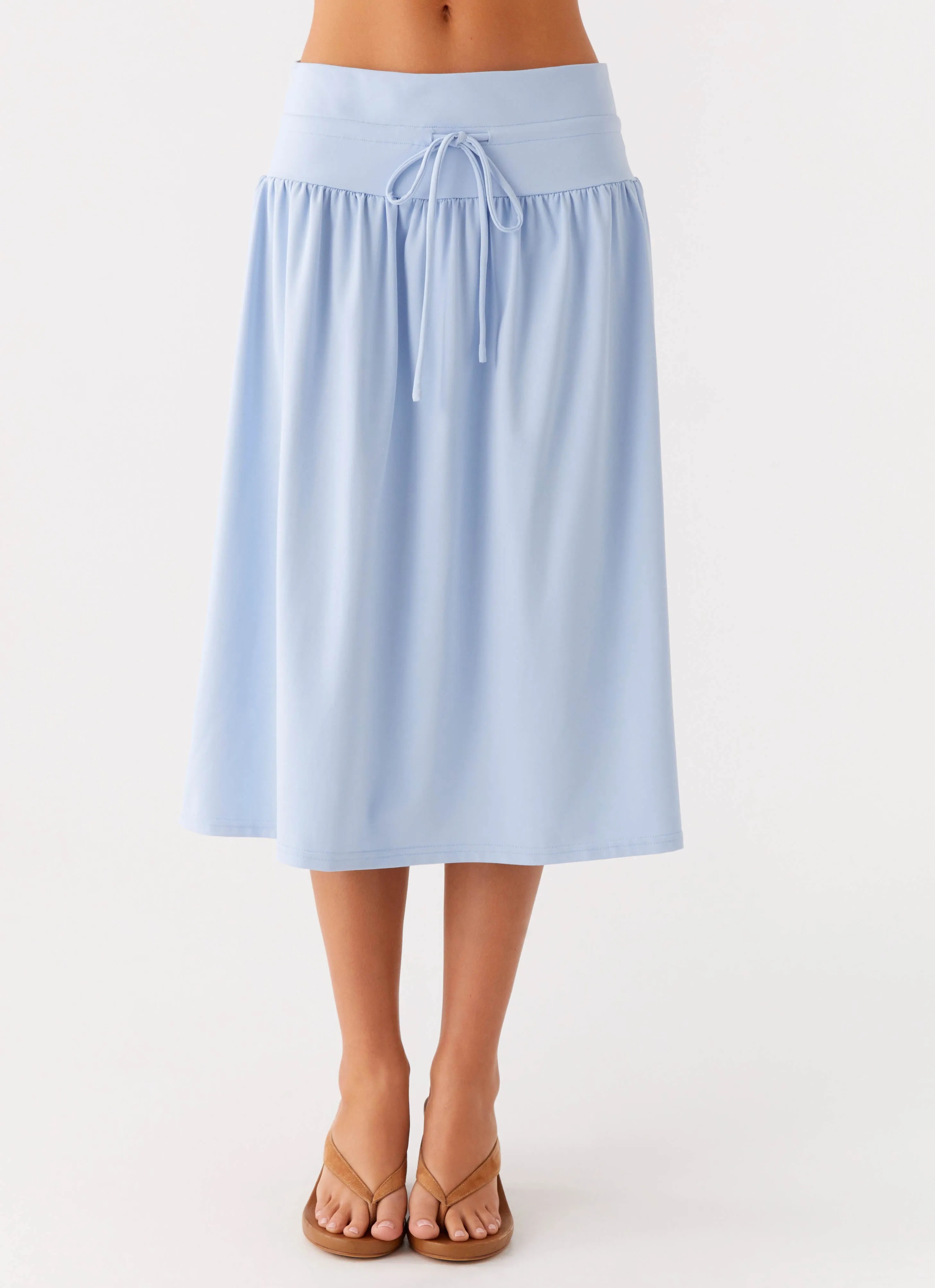 Silver Tides Midi Skirt - Blue sold by Peppermayo product image thumbnail 4